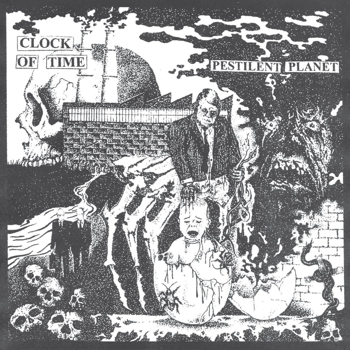 Clock Of Time – Pestilent Planet vinyl cover