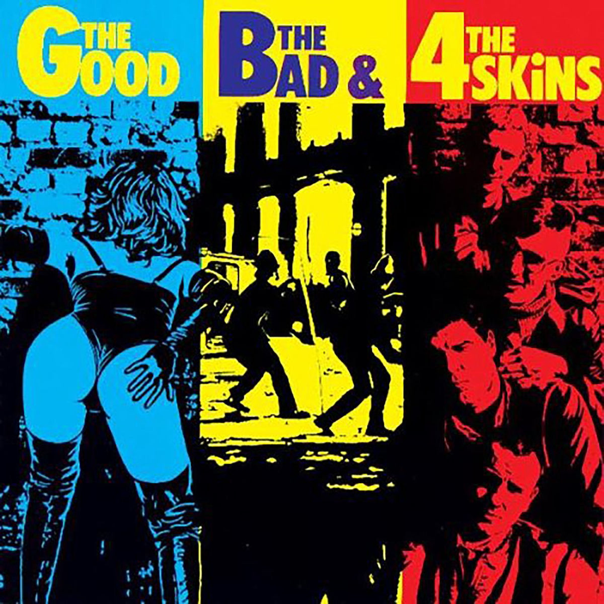 The 4 Skins – The Good, the Bad & the 4 Skins vinyl record cover