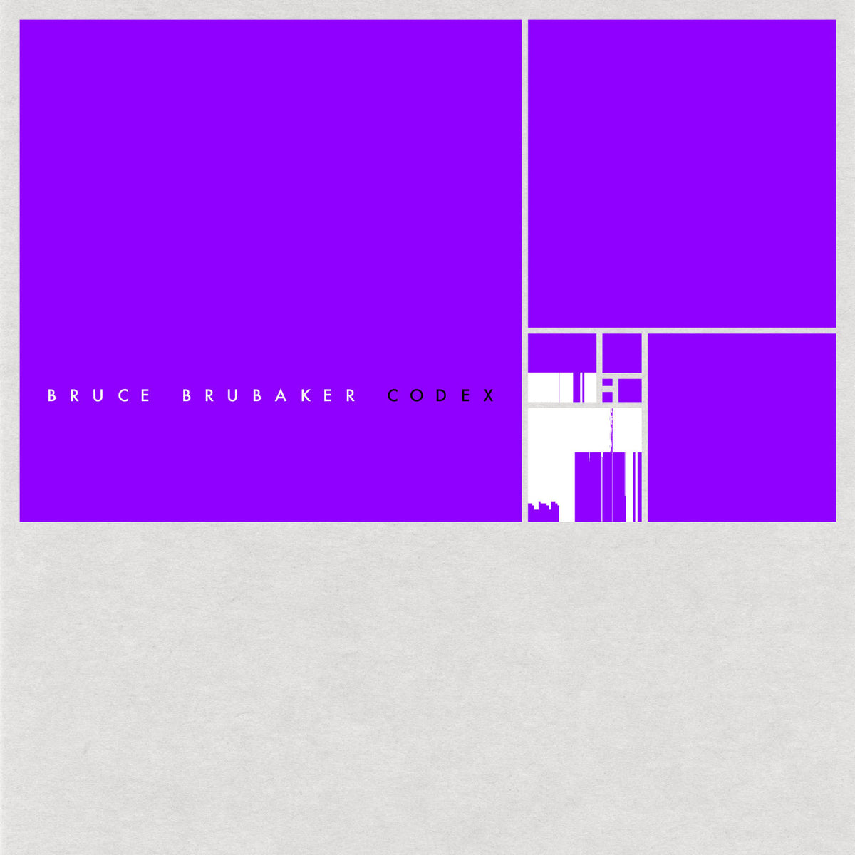 Bruce Brubaker – Codex vinyl record cover