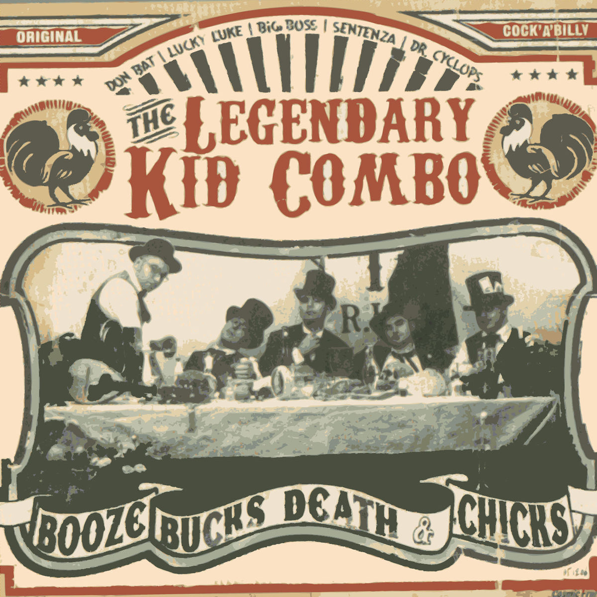 Legendary Kid Combo – Booze, Bucks, Death &A... vinyl record cover
