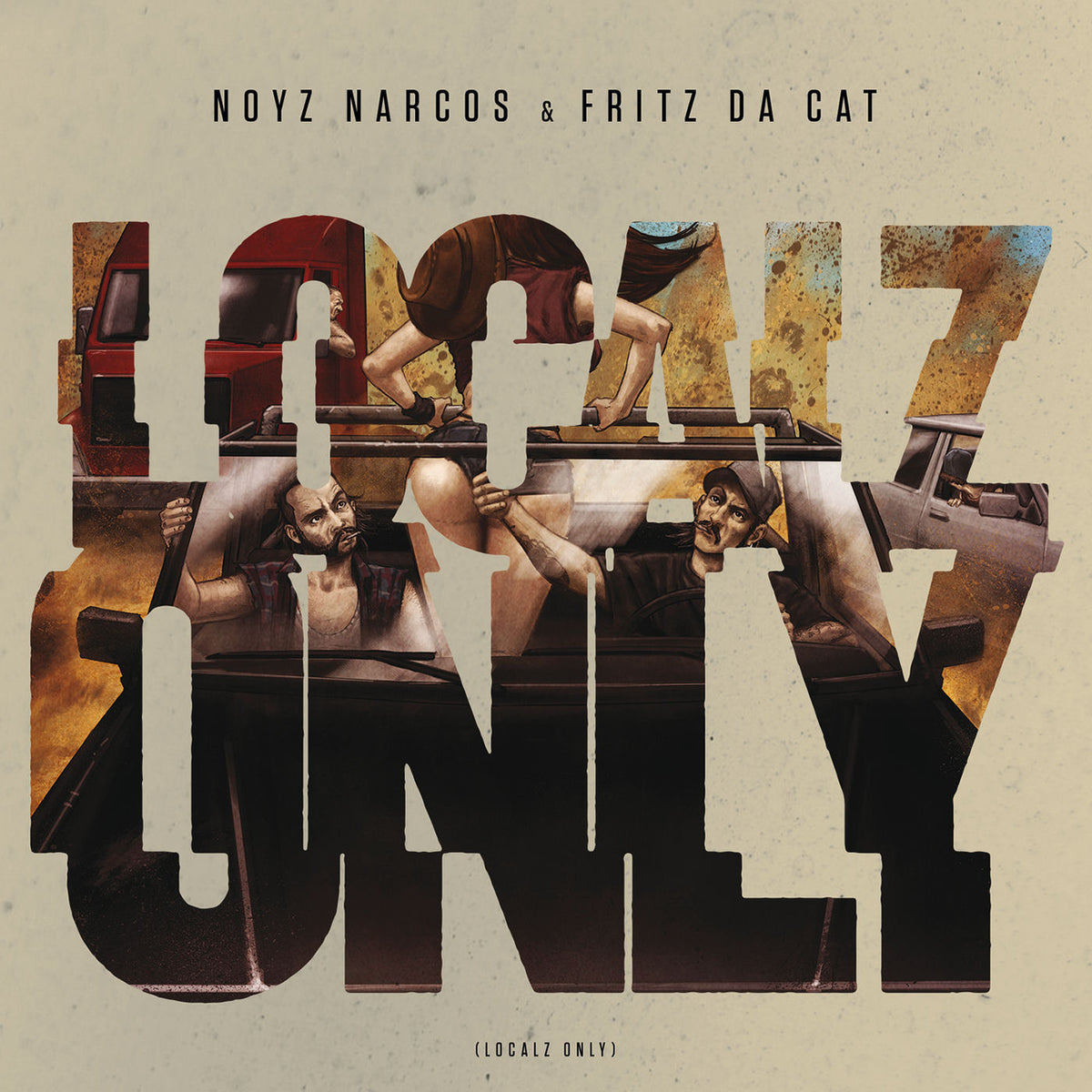 Noyz Narcos / Fritz Da Cat – Localz Only vinyl record cover
