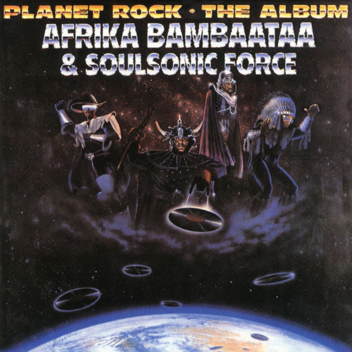 Afrika Bambaataa – Planet Rock: The Album vinyl cover