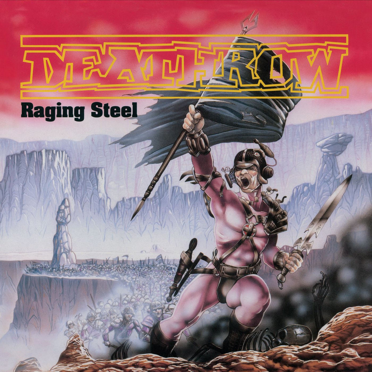 Deathrow – Raging Steel -Coloured- vinyl record cover