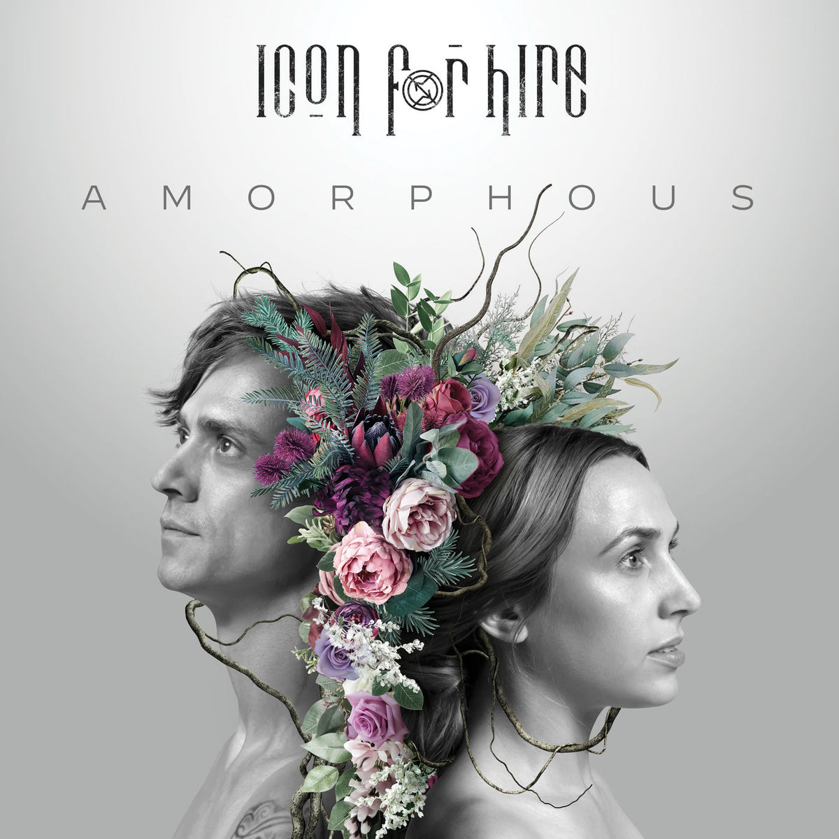 Icon For Hire – Amorphous (Translucent Violet Vinyl) vinyl record cover