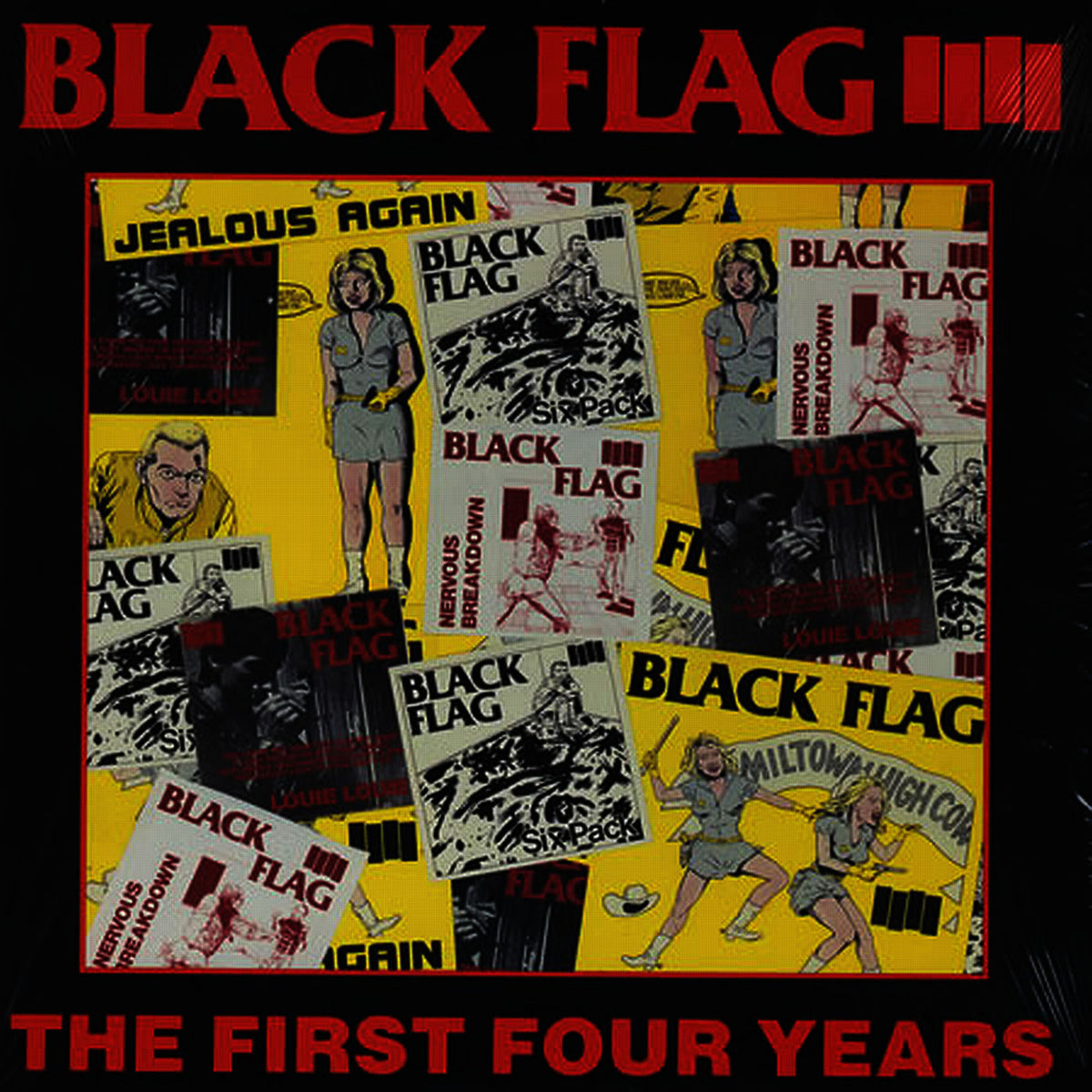 Black Flag – The First Four Years vinyl record cover