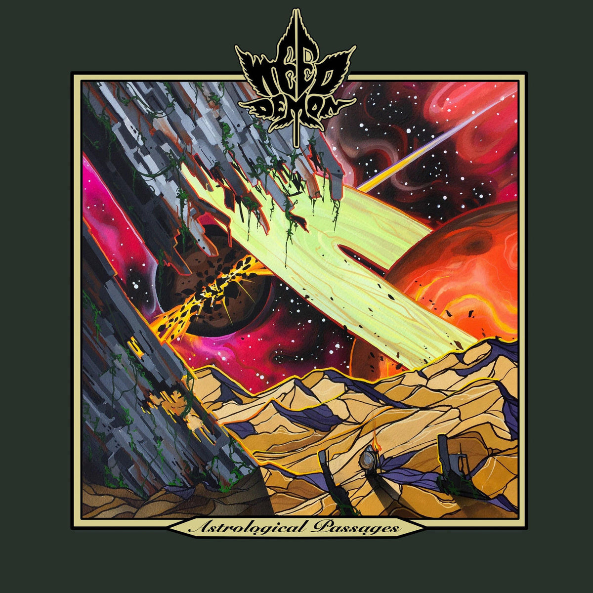 Weed Demon – Astrological Passages (Red Marbled Vinyl) vinyl record cover