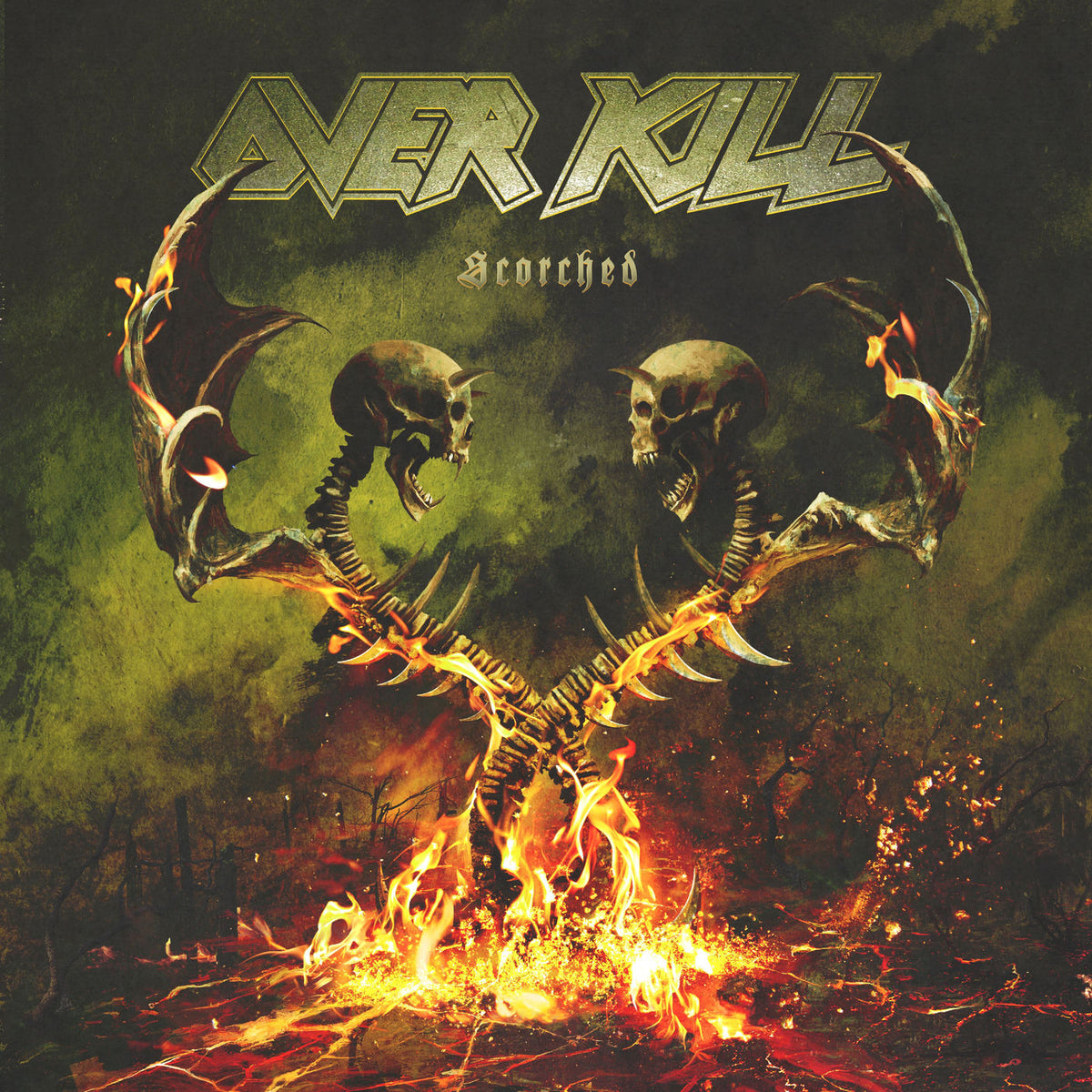 Overkill – Scorched vinyl record cover