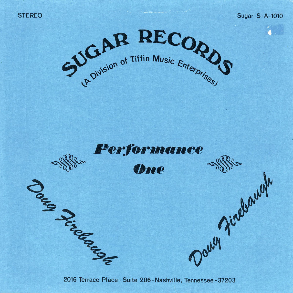 Doug Firebaugh – Performance One vinyl record cover