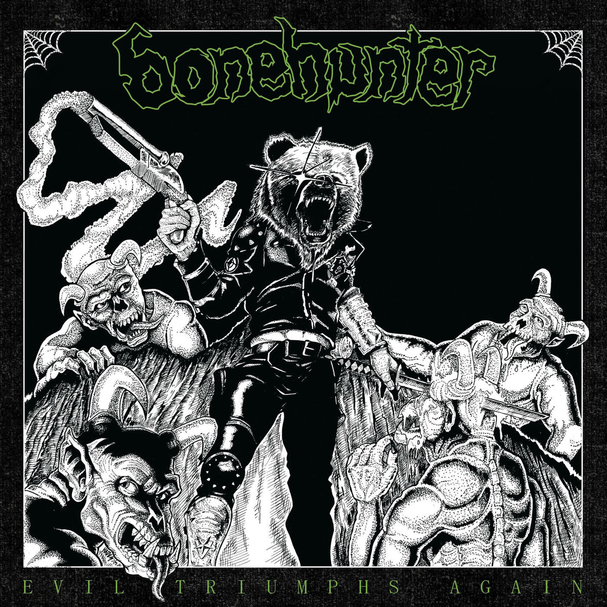 Bonehunter – Evil Triumphs Again vinyl record cover