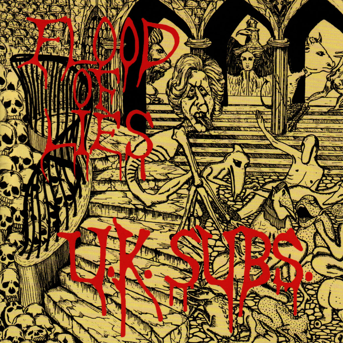 UK Subs – Flood of Lies vinyl record cover