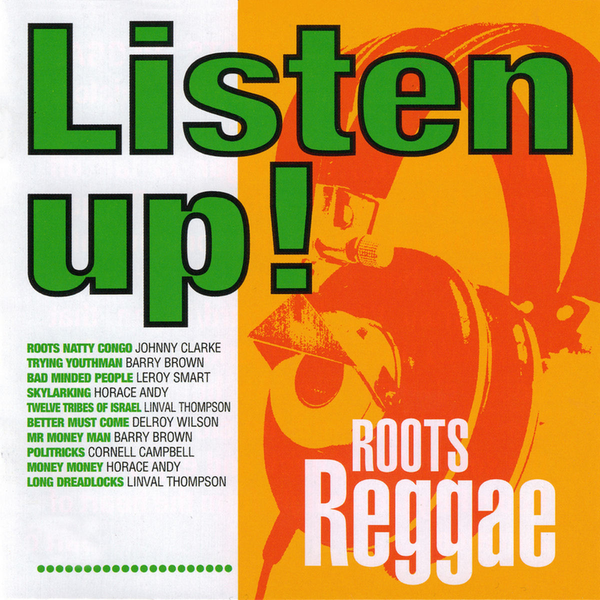 Various Artists – Listen Up! Roots Reggae vinyl record cover