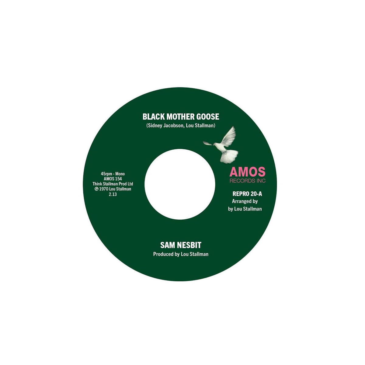Sam Nesbit – Black Mother Goose / Chase Those Clouds Away vinyl cover