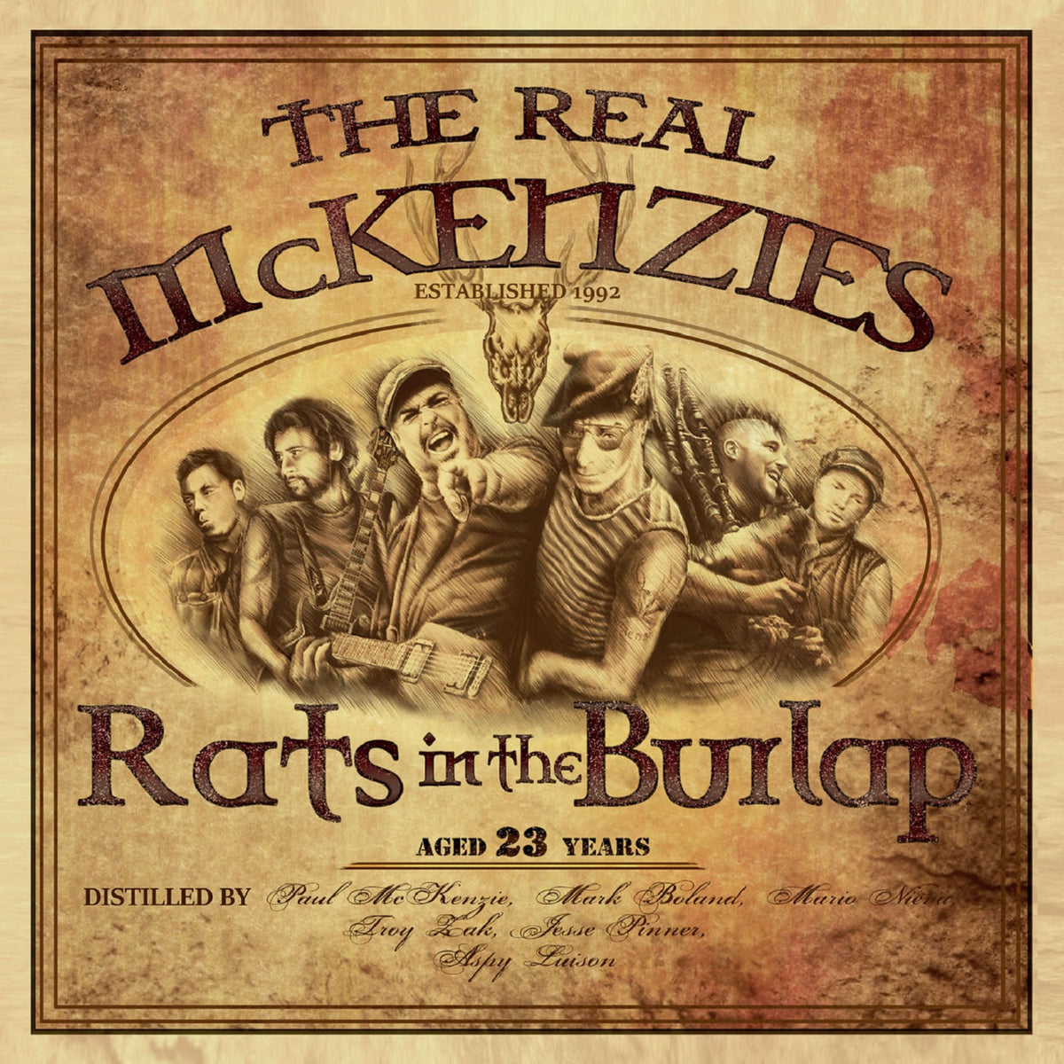 The Real McKenzies – Rats in the Burlap vinyl cover