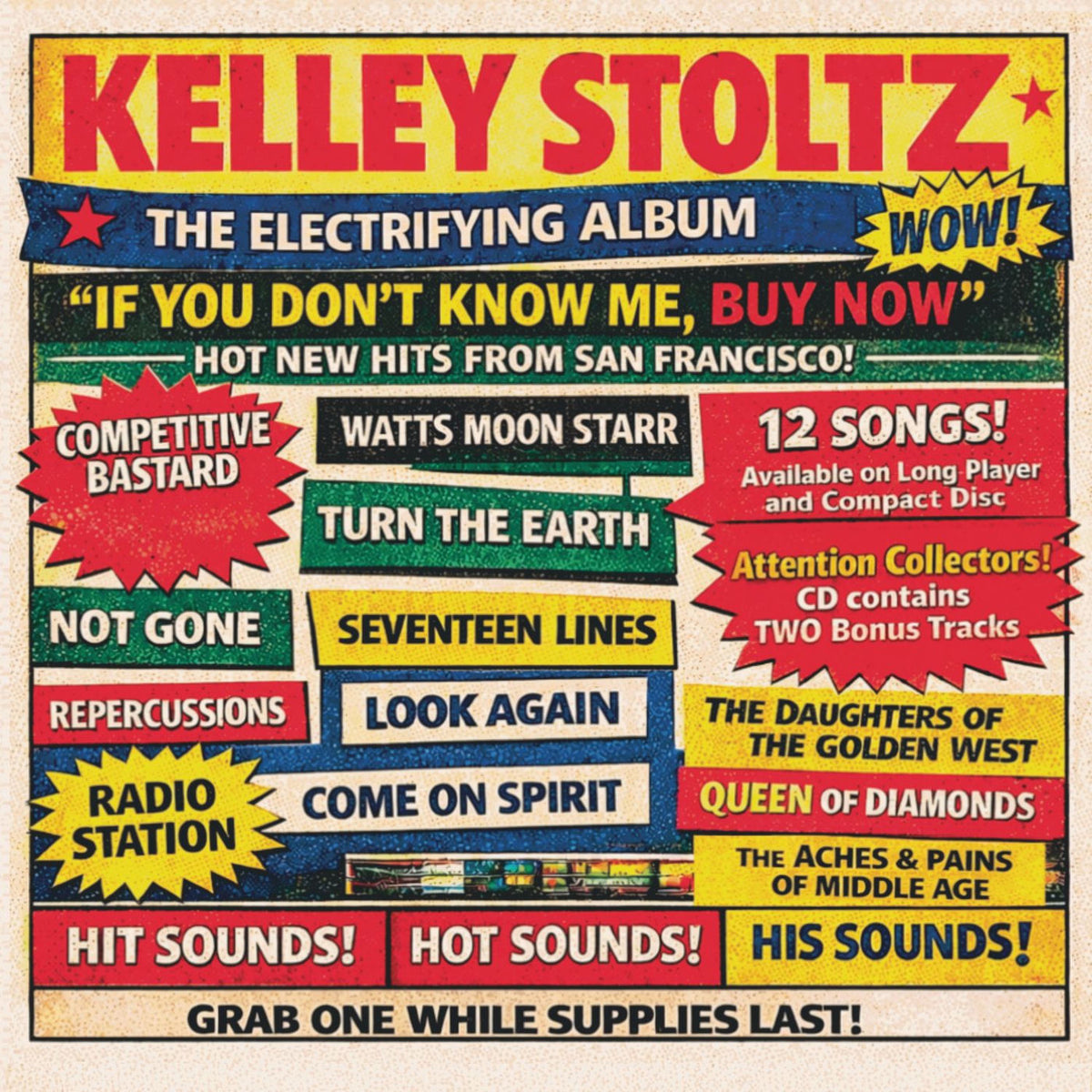 Kelley Stoltz – If You Don't Know Me, Buy Now vinyl record cover
