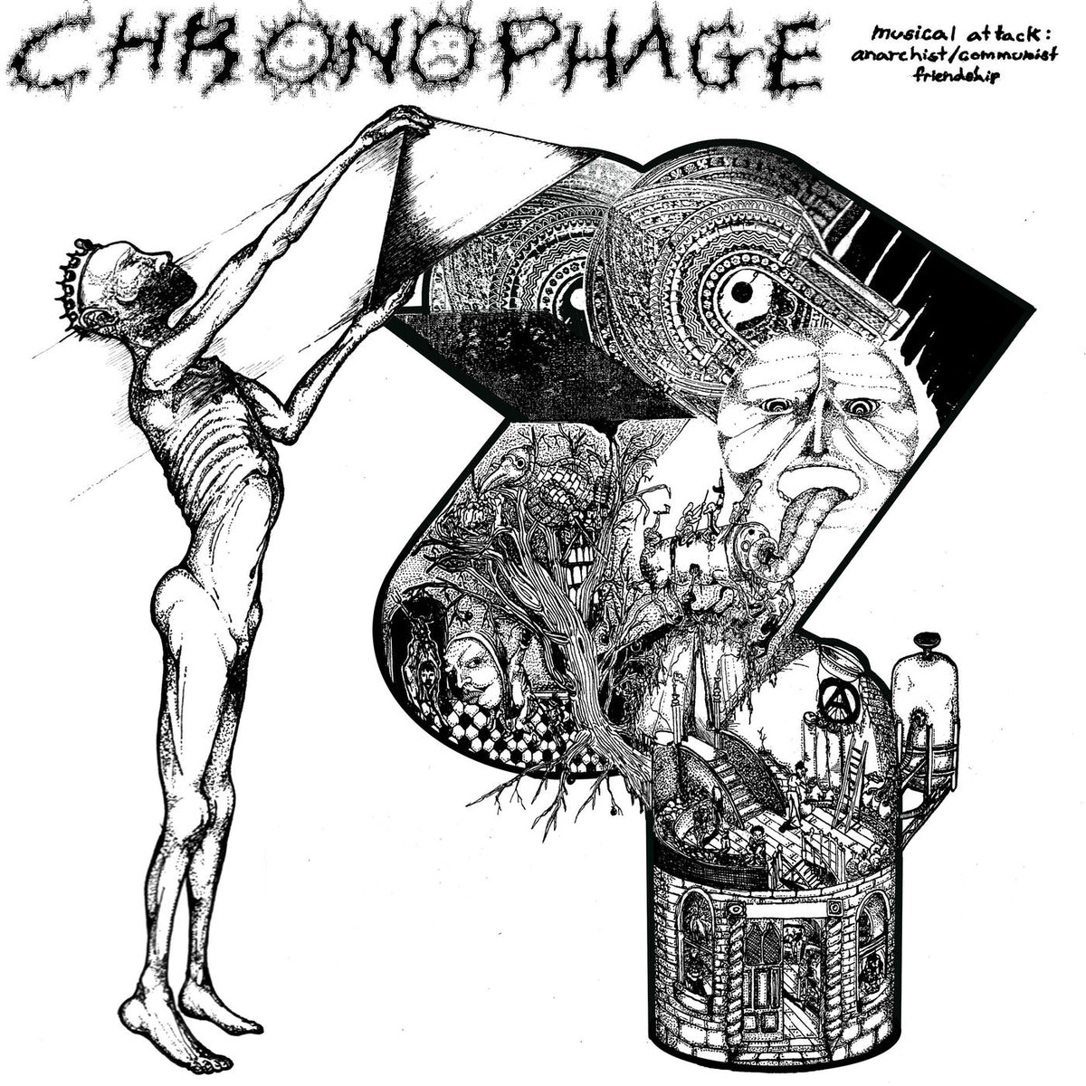 Chronophage – Musical Attack: Communist + Anarchist Friendship vinyl cover