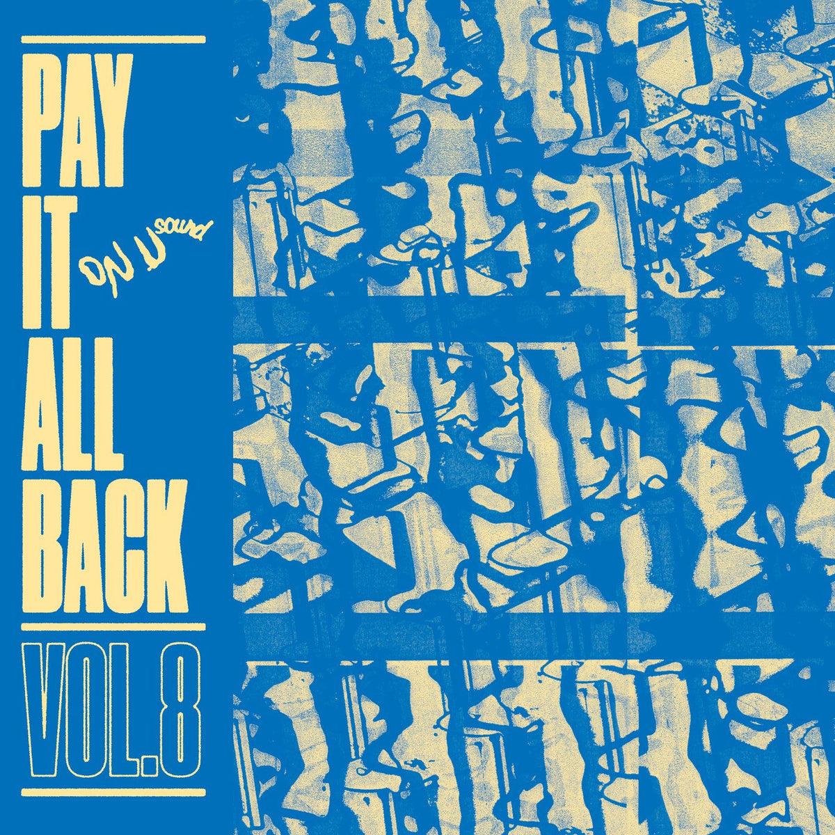 Various Artists – Pay It All Back Vol. 8 (BLUE VINYL, PRINTED INNER SLEEVE, FOLD-OUT 24X 12 'PAY IT ALL BACK' CONCERT POSTER, LIMITED) vinyl record cover