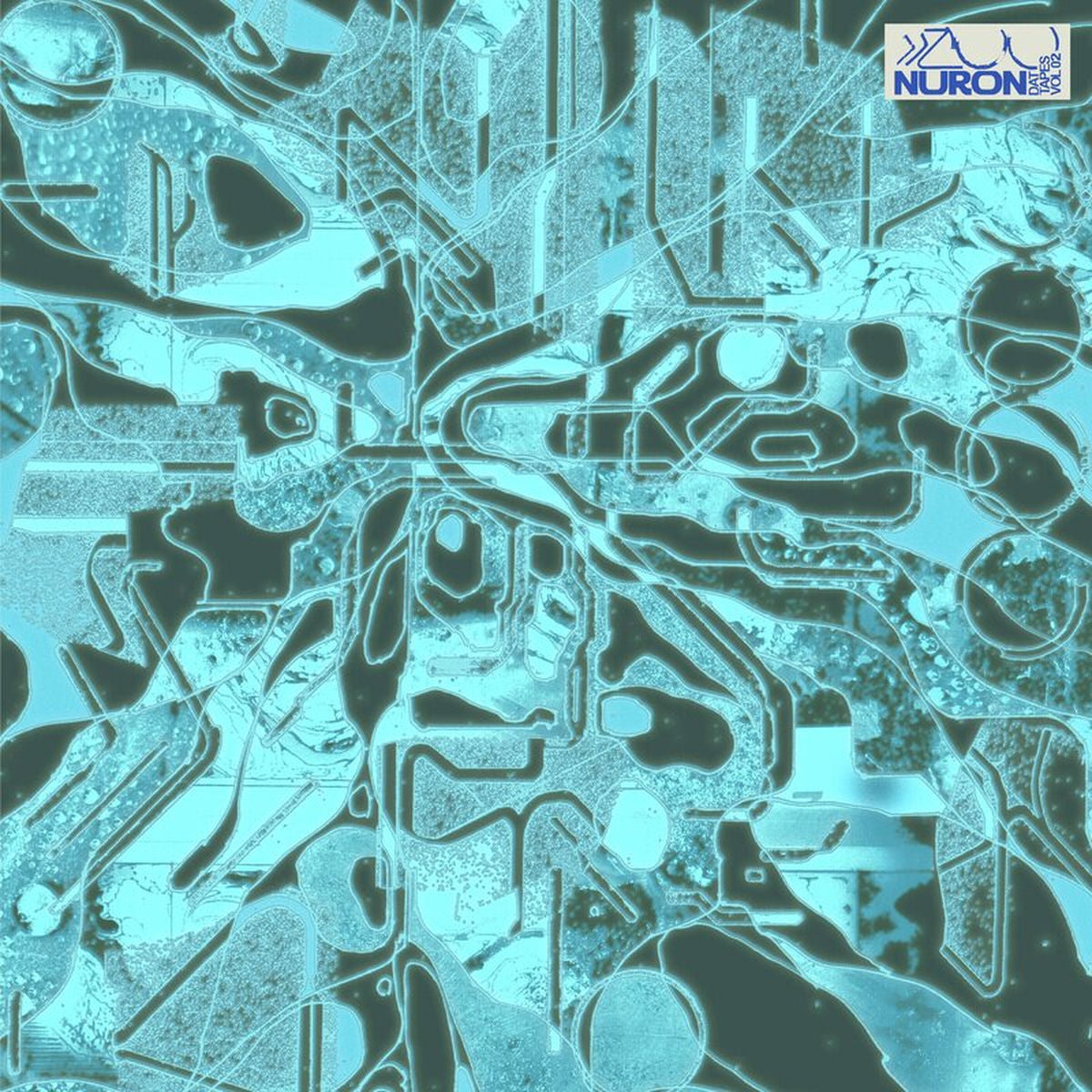 Nuron – Dat Tapes Vol. 02 [2LP] (BLUE MARBLED 180 GRAM VINYL) vinyl record cover