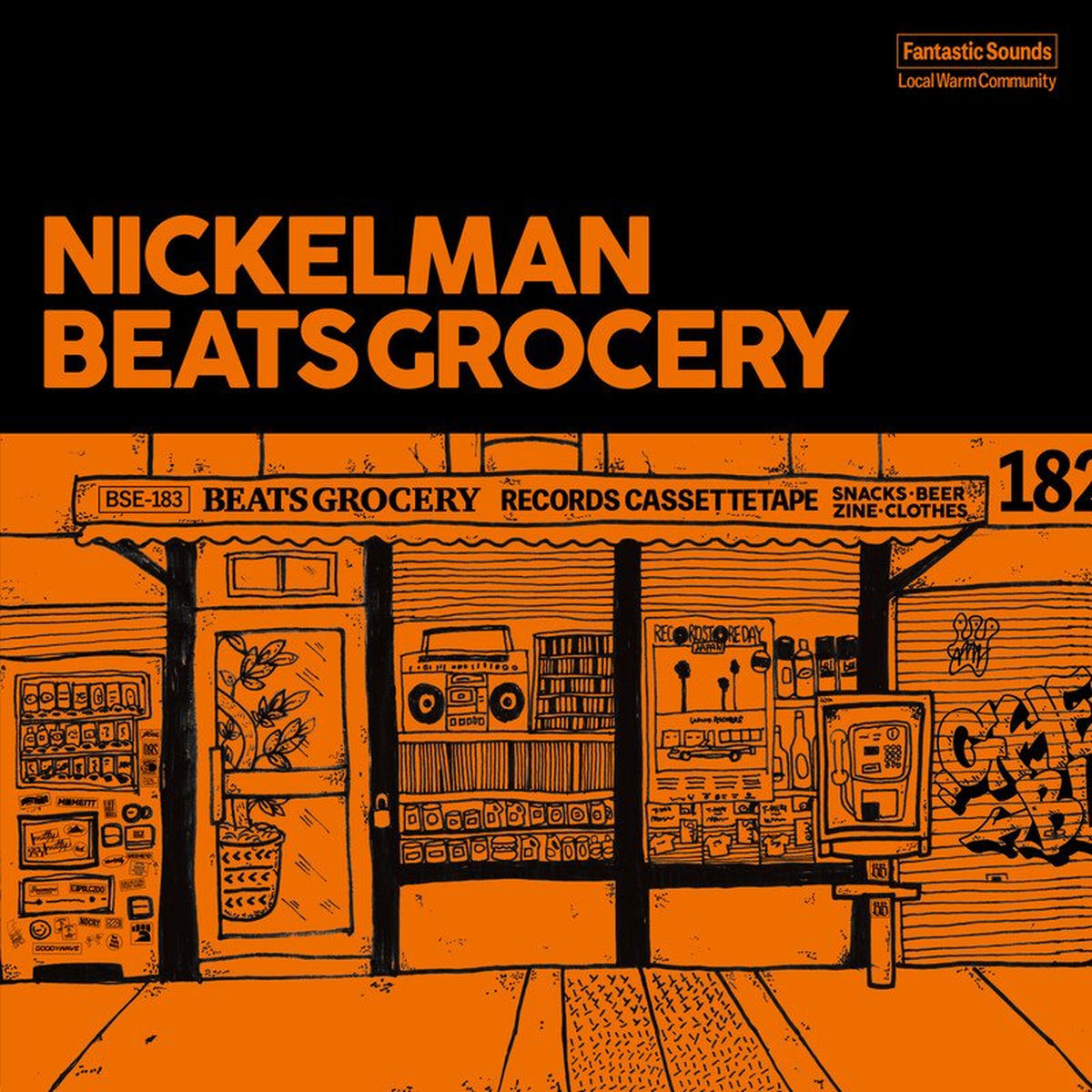 Nickelman – Beatsgrocery [LP] (SMOKEY TRANSLUCENT BLACK VINYL) vinyl record cover