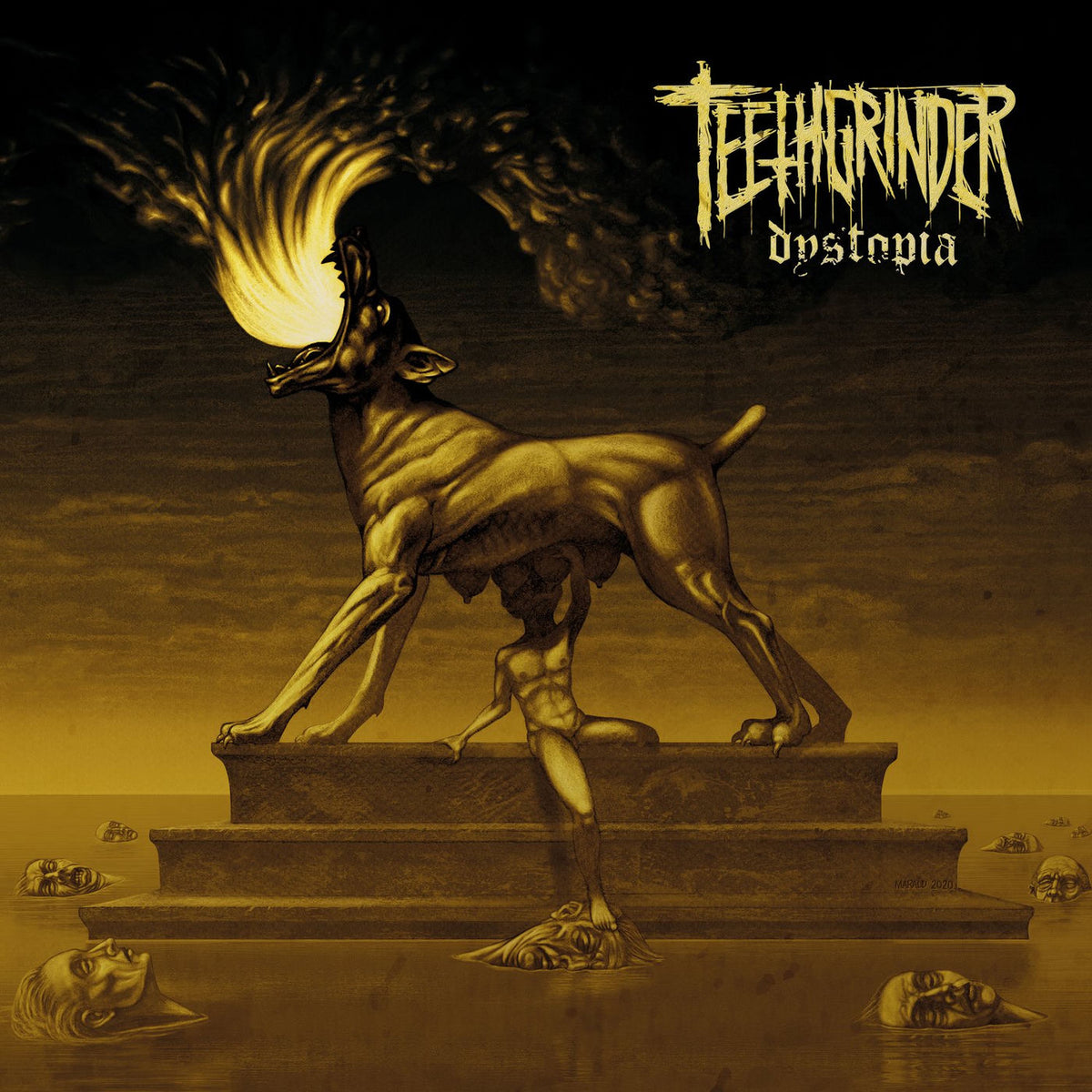 Teethgrinder – Dystopia vinyl record cover