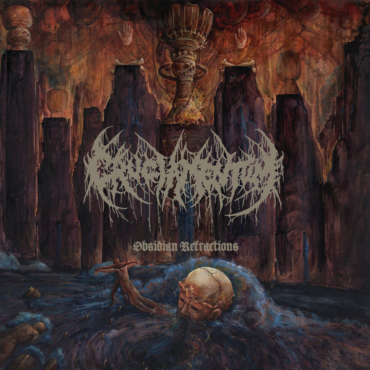 Cruciamentum – Obsidian Refractions vinyl record cover