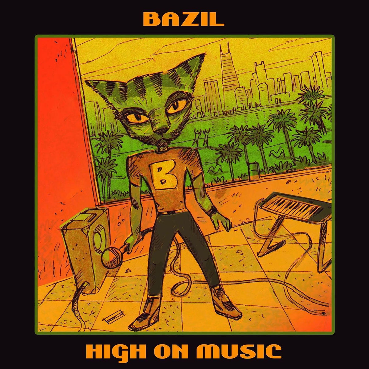 Bazil – High on Music vinyl cover