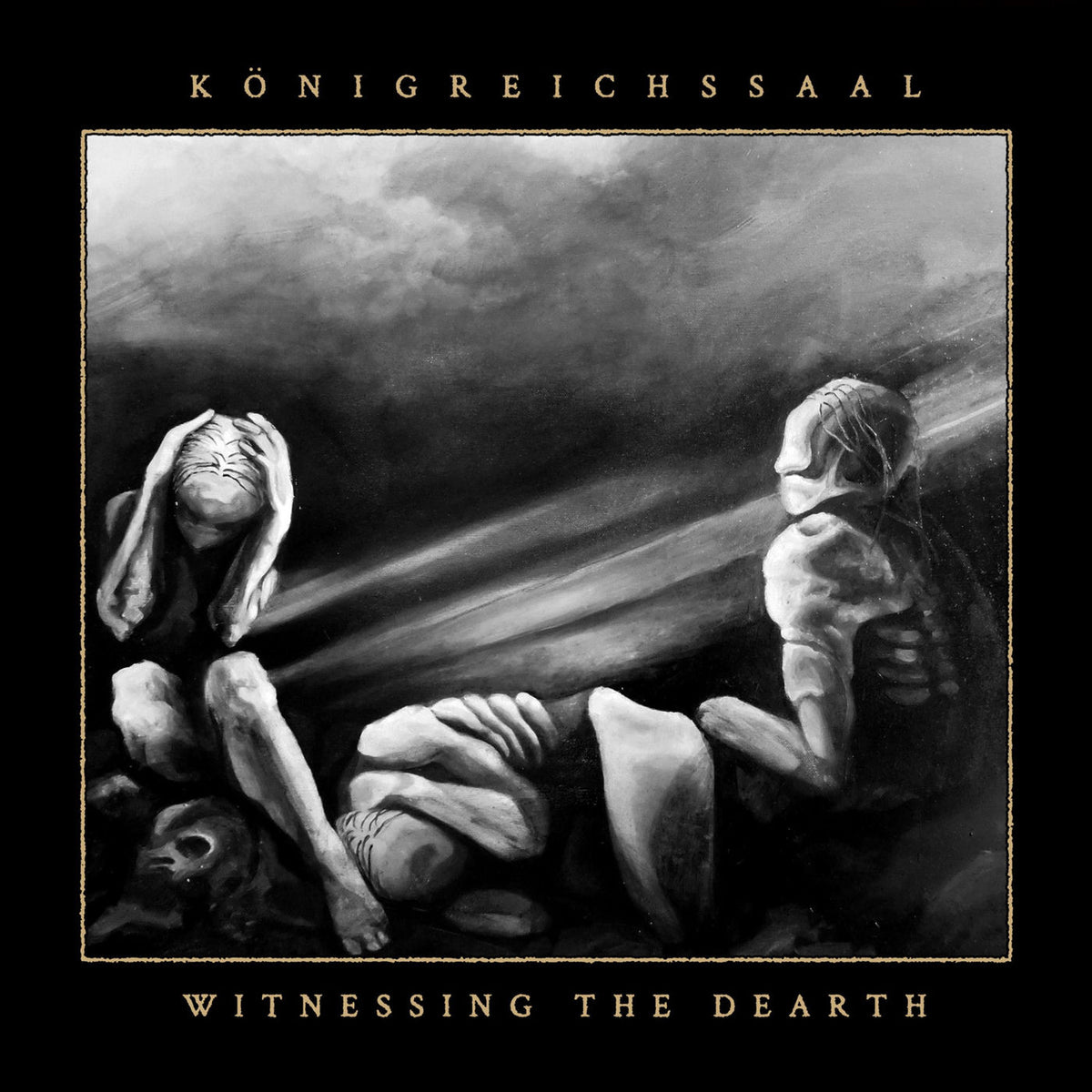 Konigreichssaal – Witnessing The Dearth (GOLD GALAXY VINYL) vinyl record cover