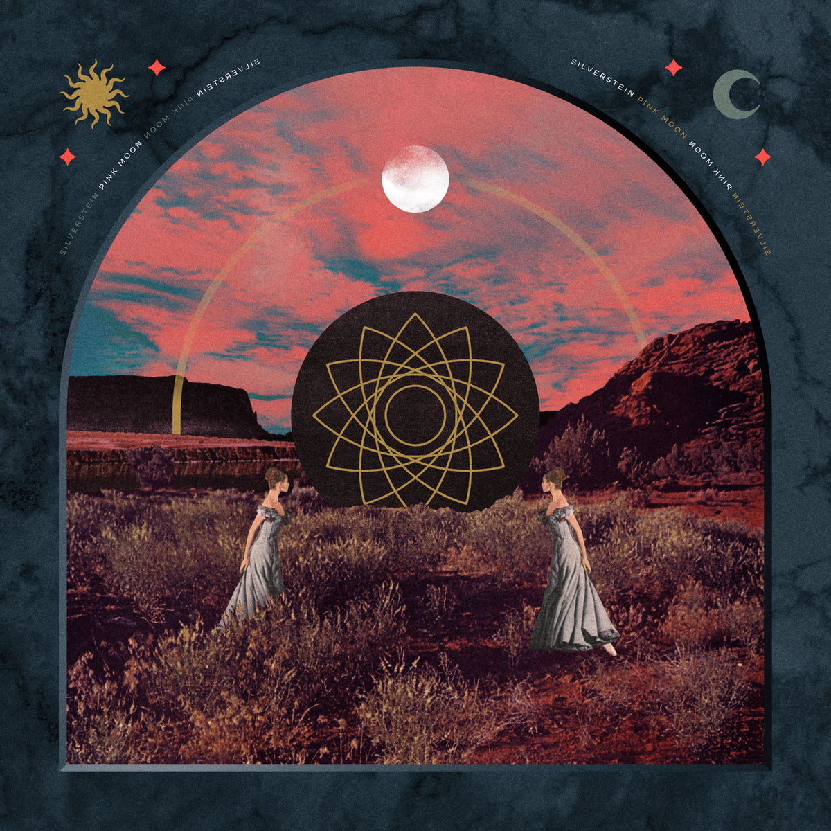 Silverstein – Pink Moon ('Negative Space' Transparent Ice Blue Vinyl) vinyl record cover