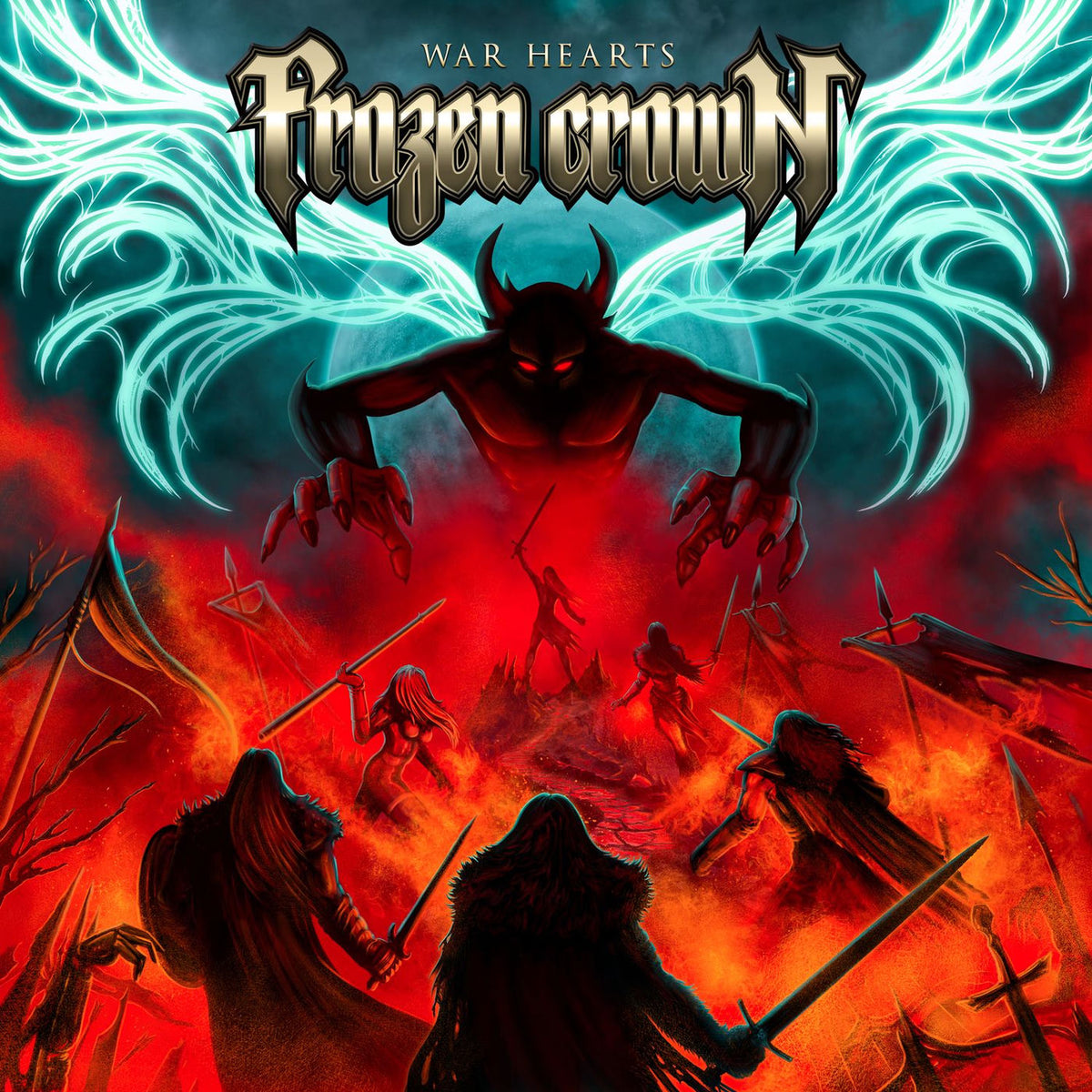 Frozen Crown – War Hearts vinyl record cover