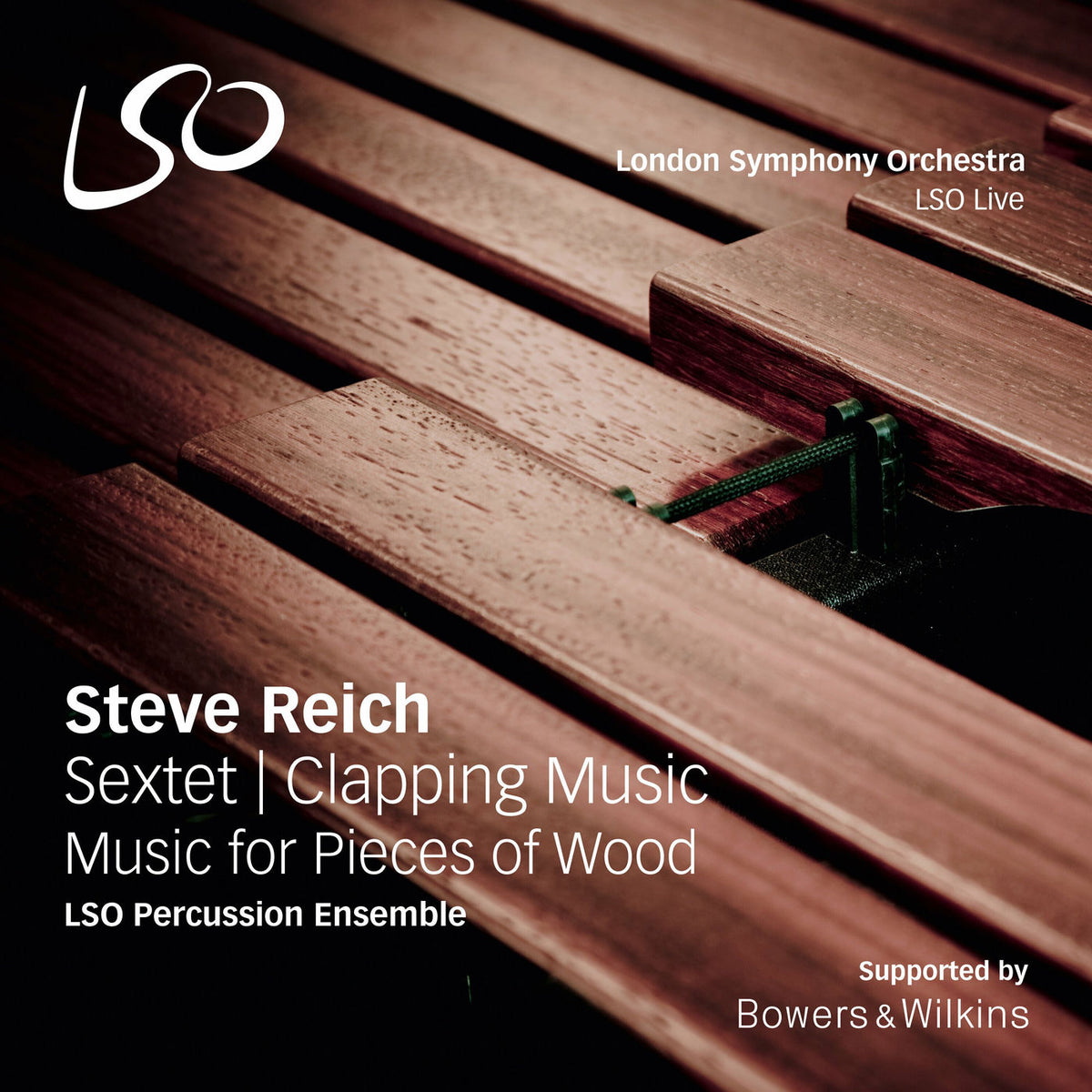 Reich / Lso Percussion Ensemble – Sextet Clapping Music & Music For Pieces Of Wood vinyl record cover