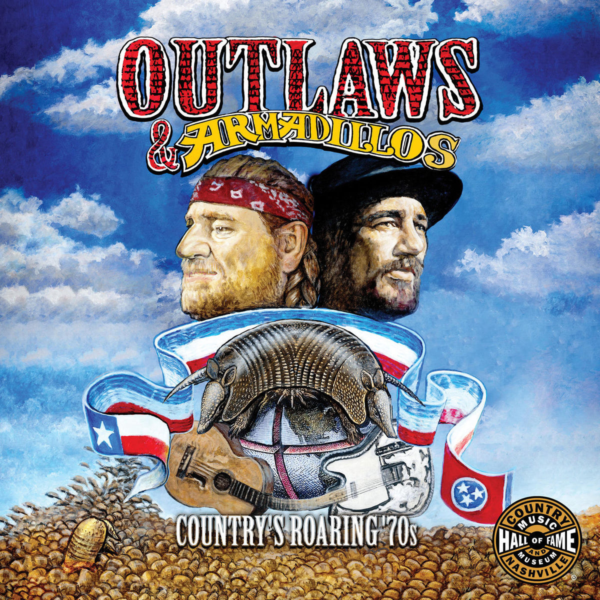 Various Artists – Outlaws & Armadillos: Country'S Roaring 70S (140G Vinyl) vinyl record cover