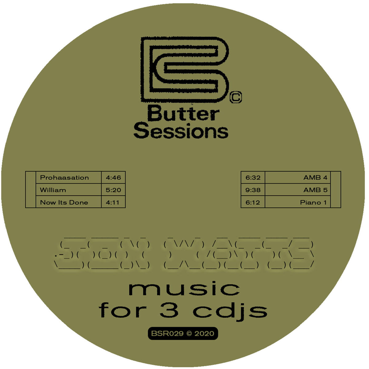 Jon Watts – Music for 3 CDJs vinyl cover