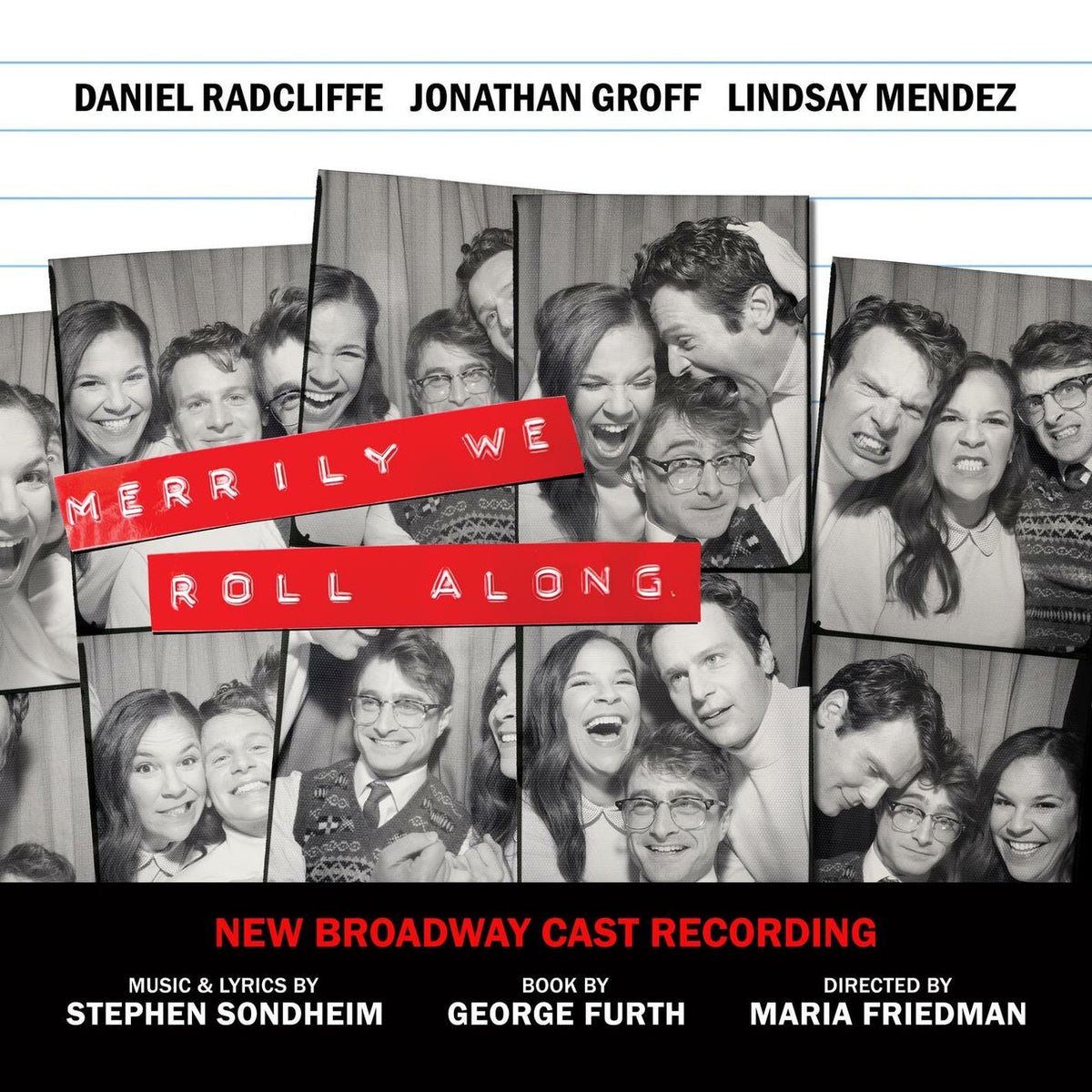New Broadway Cast of Merrily We Roll Along – Merrily We Roll Along (New Broadway Cast Recording) vinyl cover