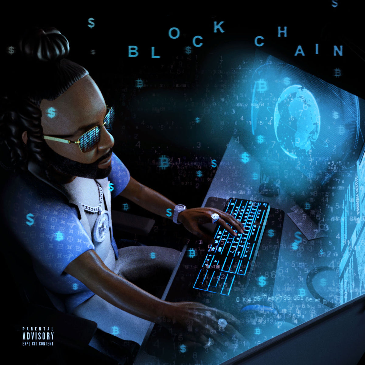 Money Man – Blockchain vinyl record cover