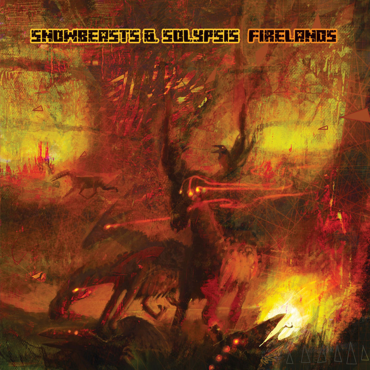 Snowbeasts – Firelands vinyl cover