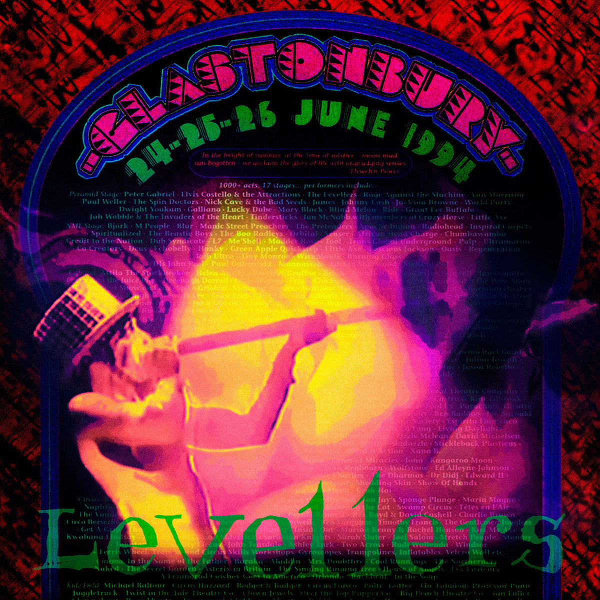 Levellers – Glastonbury '94 vinyl cover