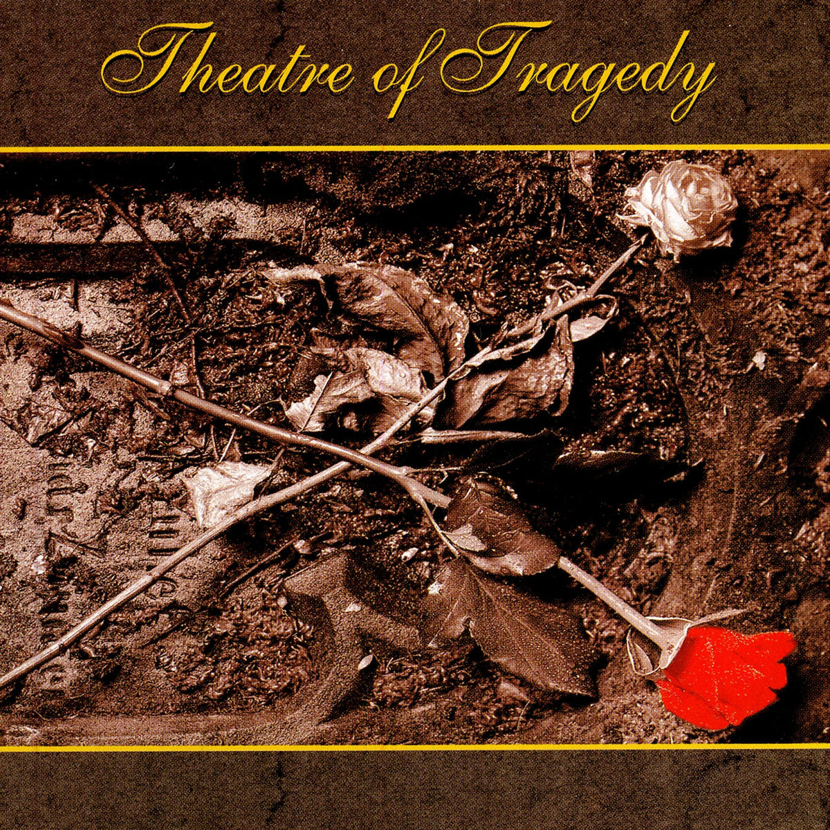 Theatre Of Tragedy – Theatre Of Tragedy (GOLD/BROWN SWIRL VINYL) vinyl record cover