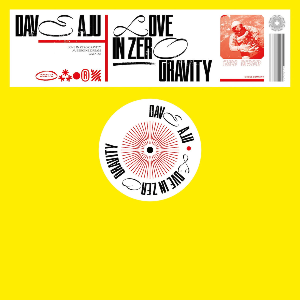 Dave Aju – Love in Zero Gravity vinyl cover