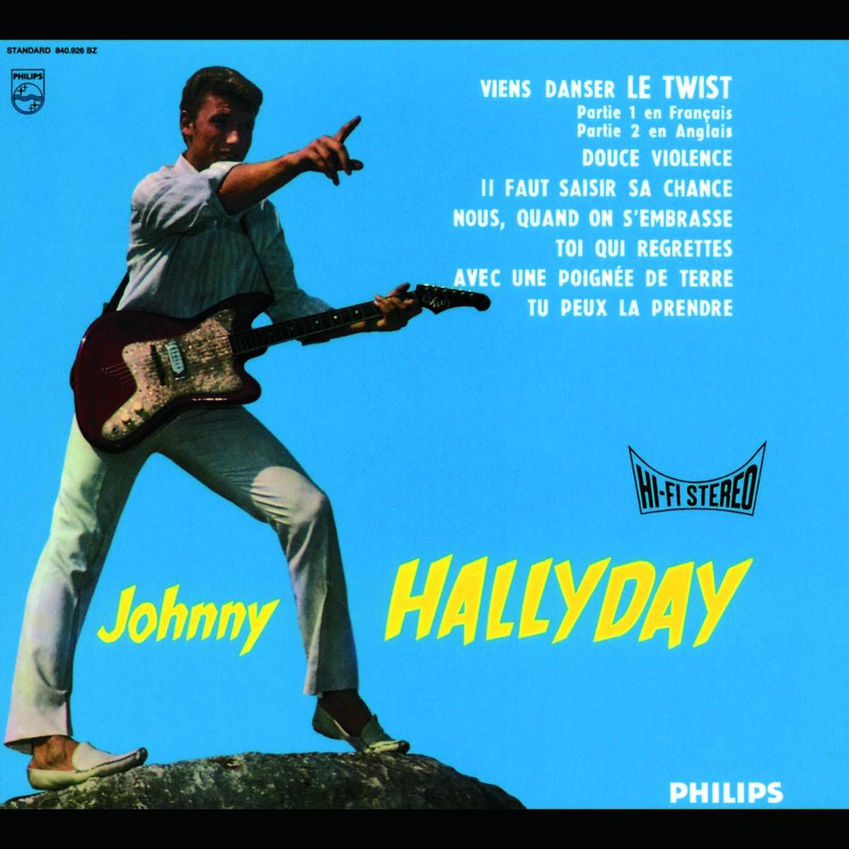 Johnny Hallyday – Viens Danser Le Twist vinyl record cover