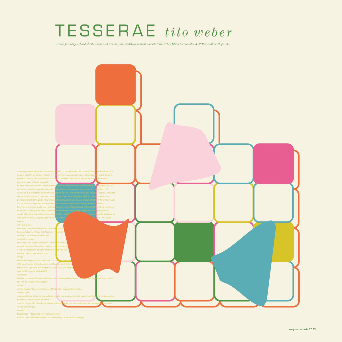 Tilo Weber – Tesserae vinyl record cover