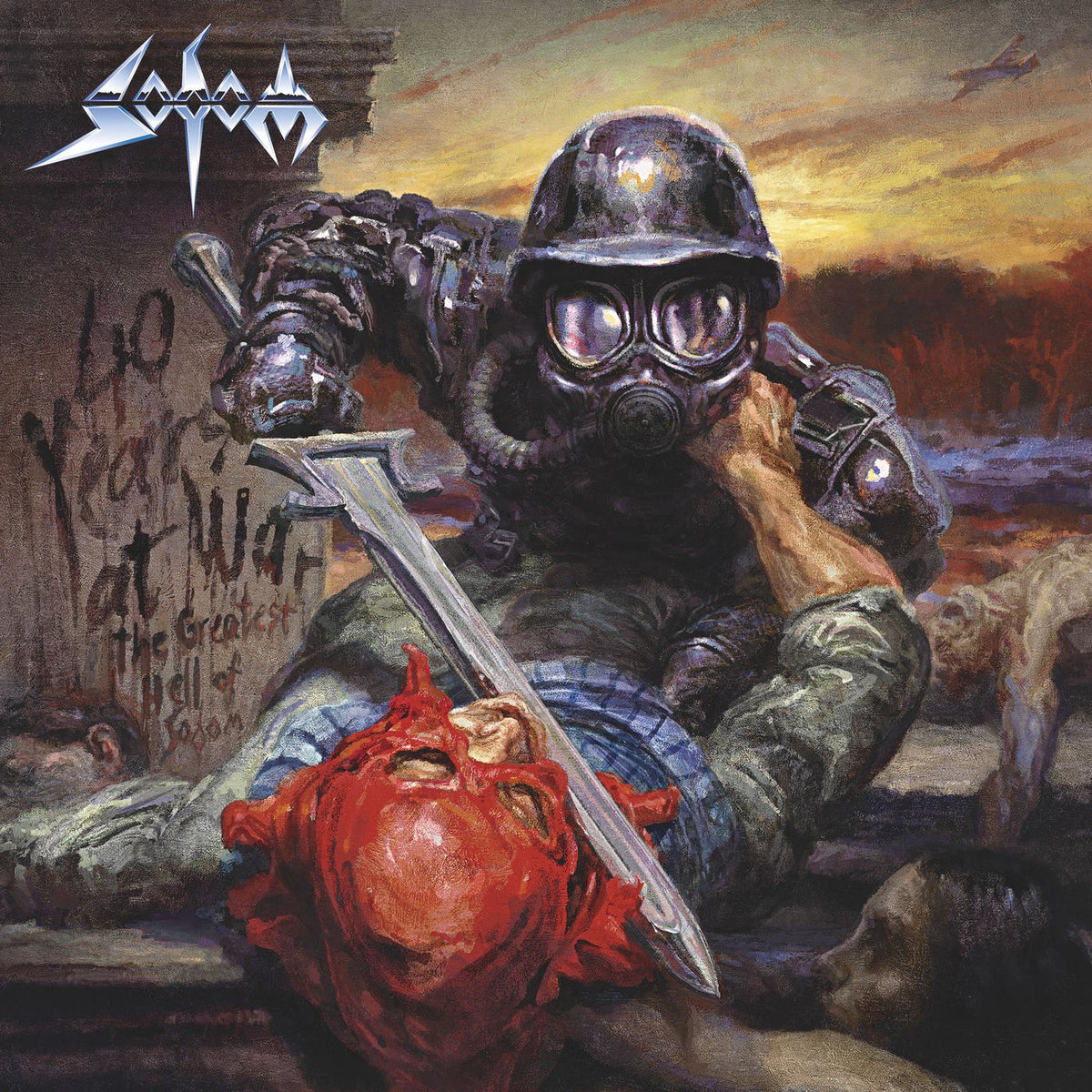 Sodom – 40 Years at War - The Greatest Hell of Sodom vinyl cover