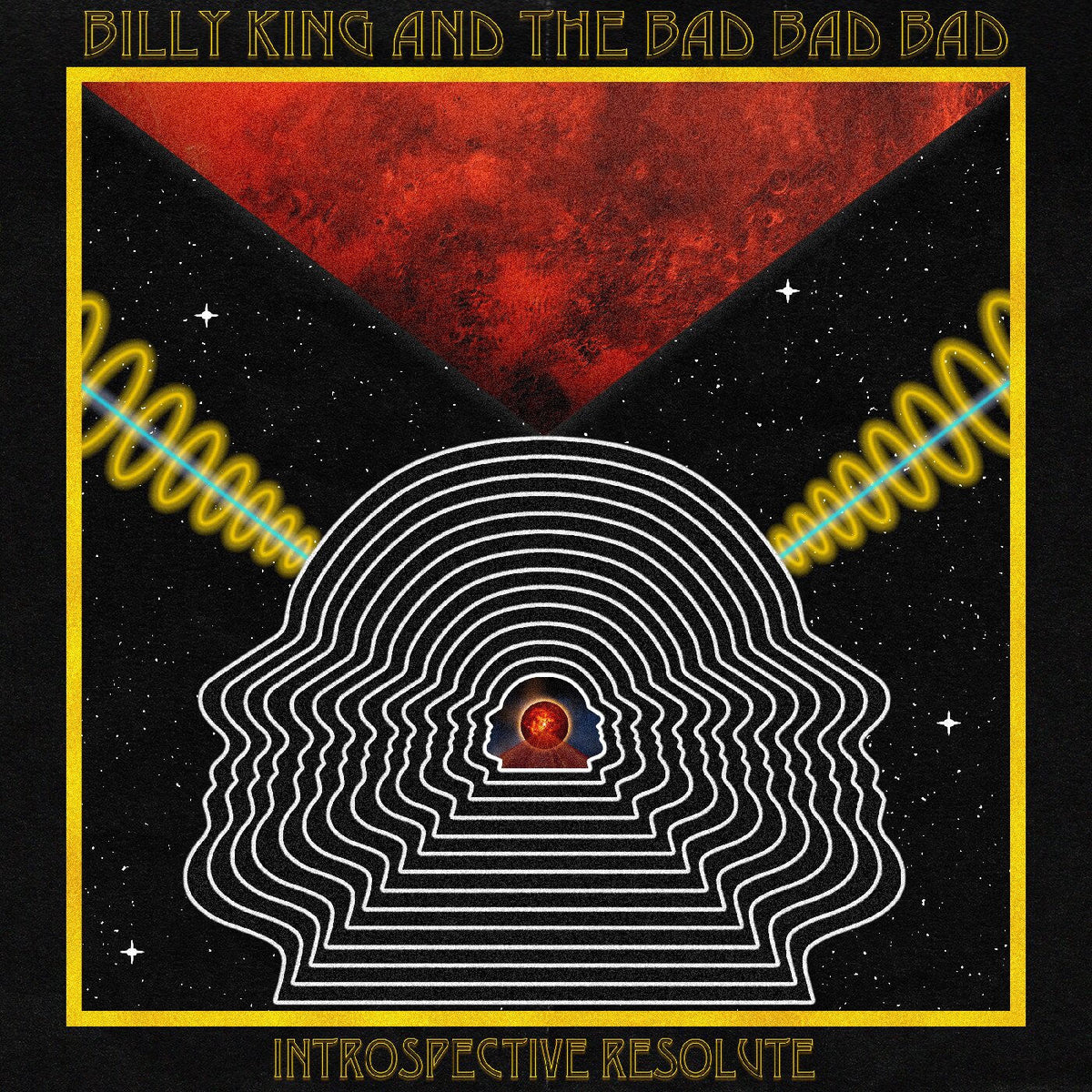 Billy King & The Bad Bad Bad – Introspective Resolute vinyl record cover