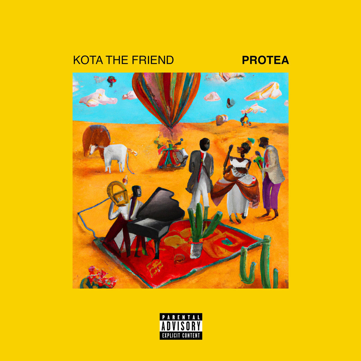 Kota The Friend – Protea (YELLOW WITH RED SPLATTER VINYL) vinyl record cover