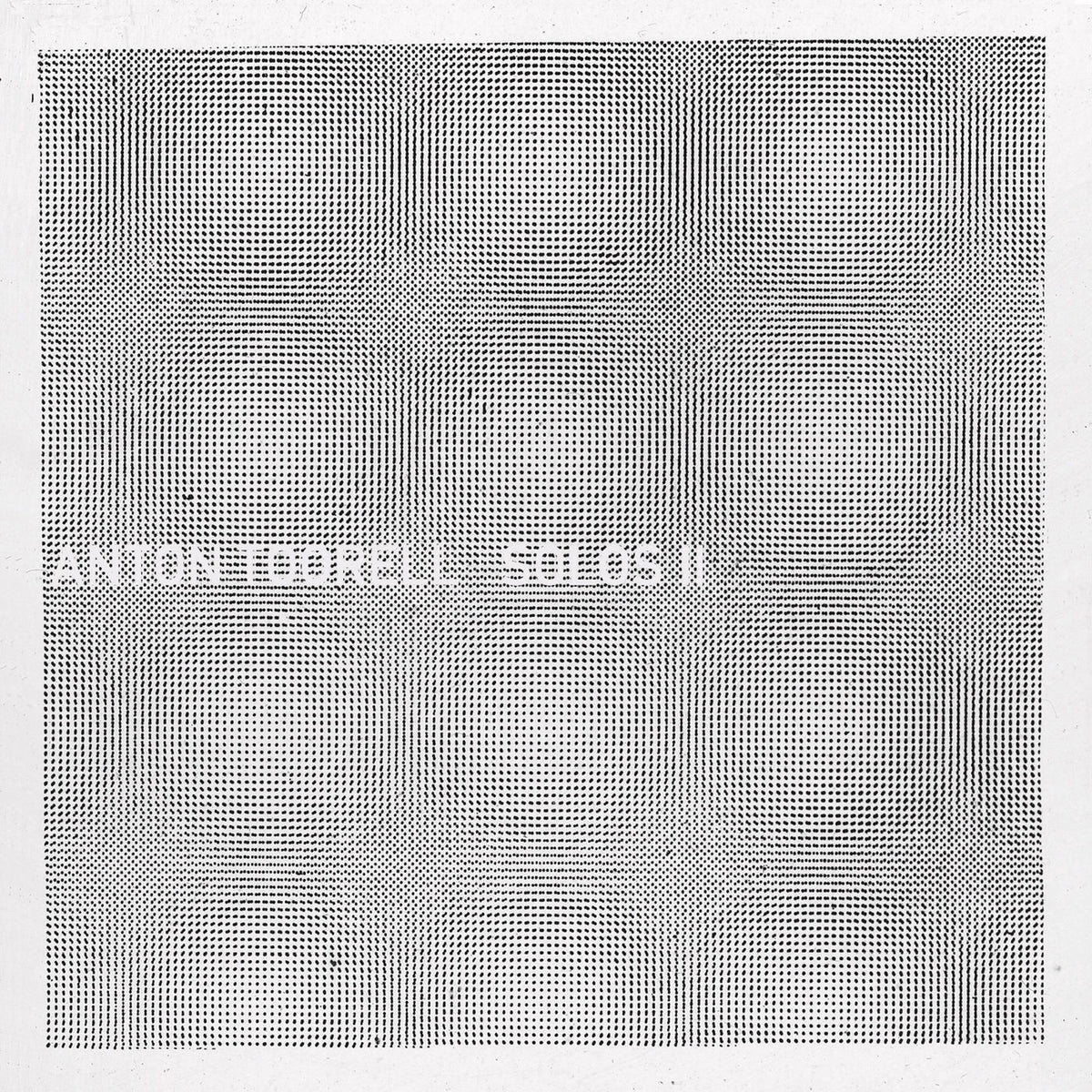 Anton Toorell – Solos II vinyl record cover