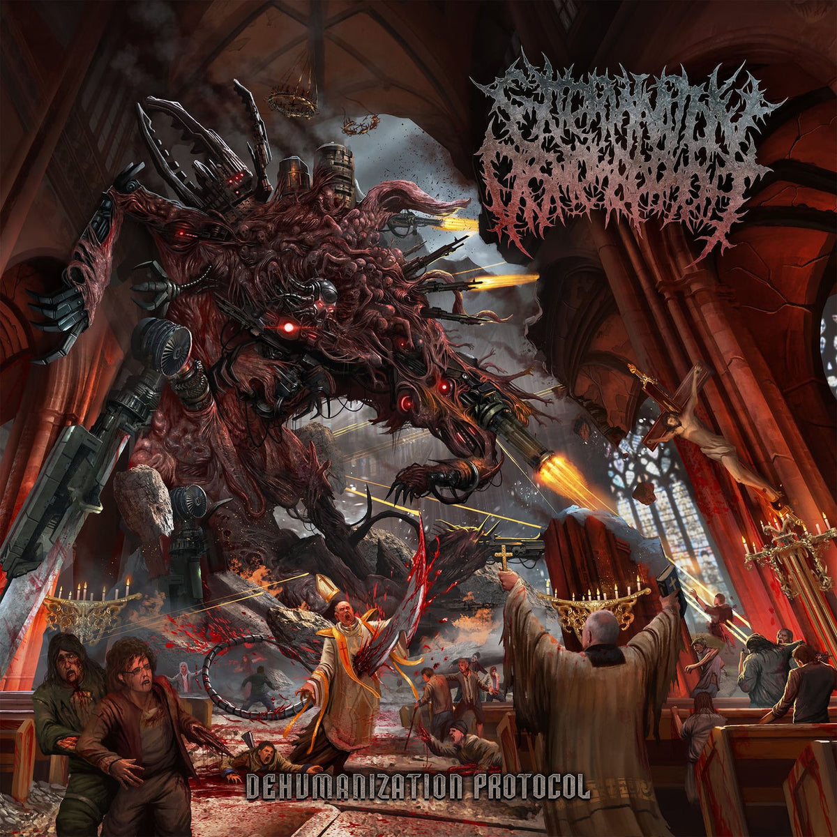 Extermination Dismemberment – Dehumanization Protocol vinyl record cover