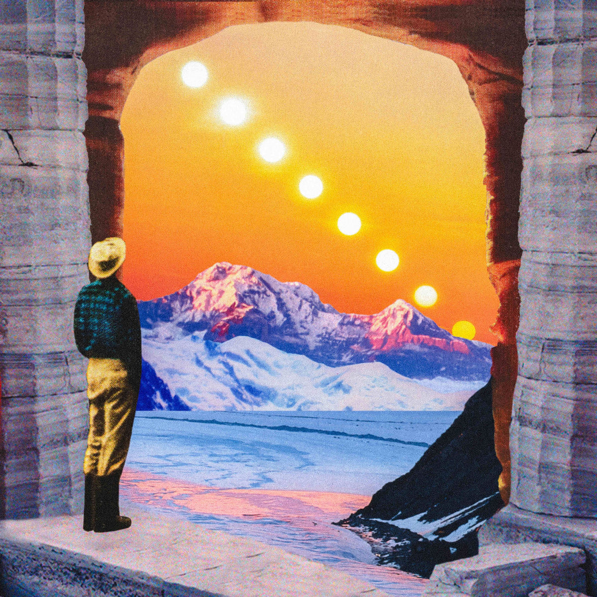 True North – Either Way, The Sun'S Exploding (ORANGE BLUE SPLATTER VINYL) vinyl record cover