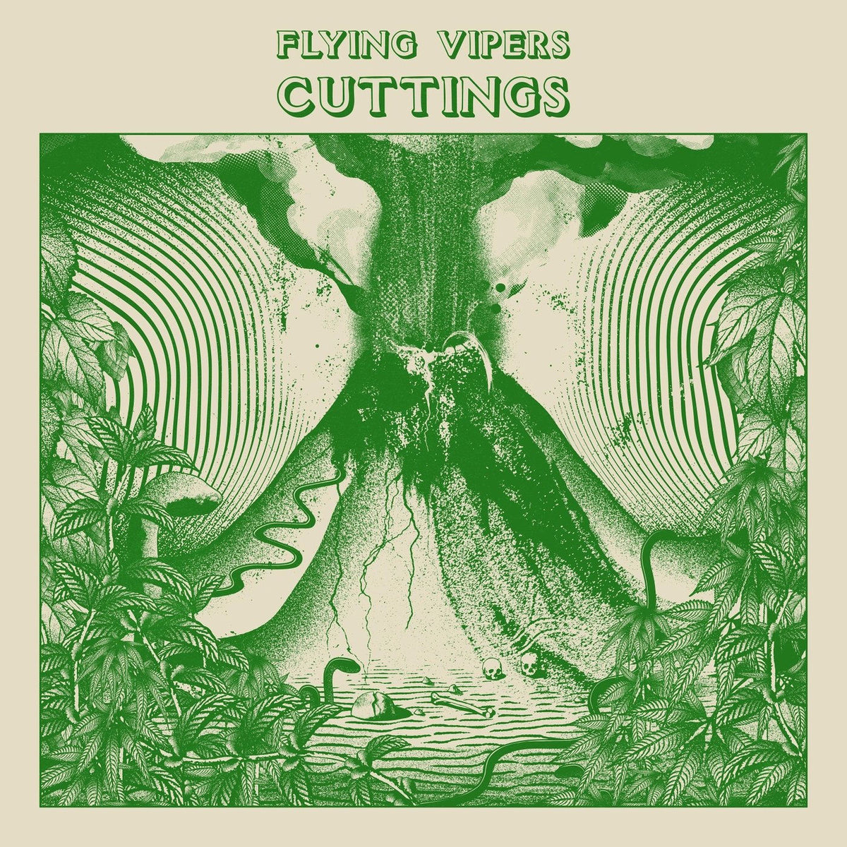Flying Vipers – Cuttings (Orange Vinyl) vinyl record cover