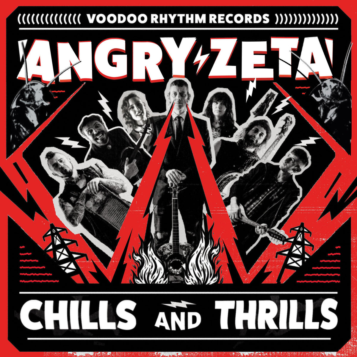 Angry Zeta – Chills and Thrills vinyl record cover