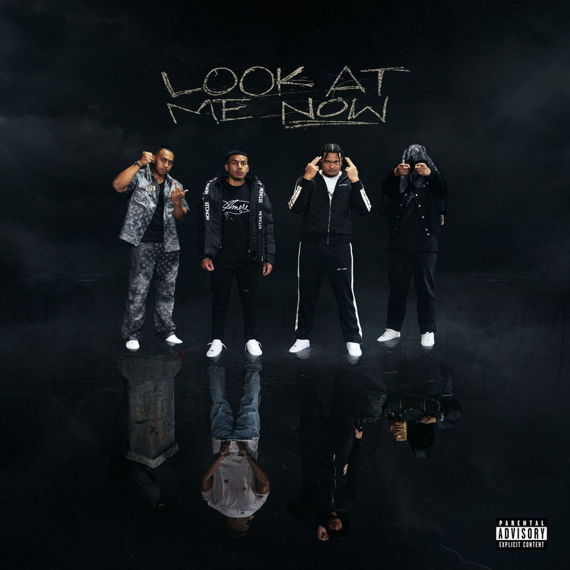 Onefour – Look At Me Now (Black / Silver Marble) vinyl record cover