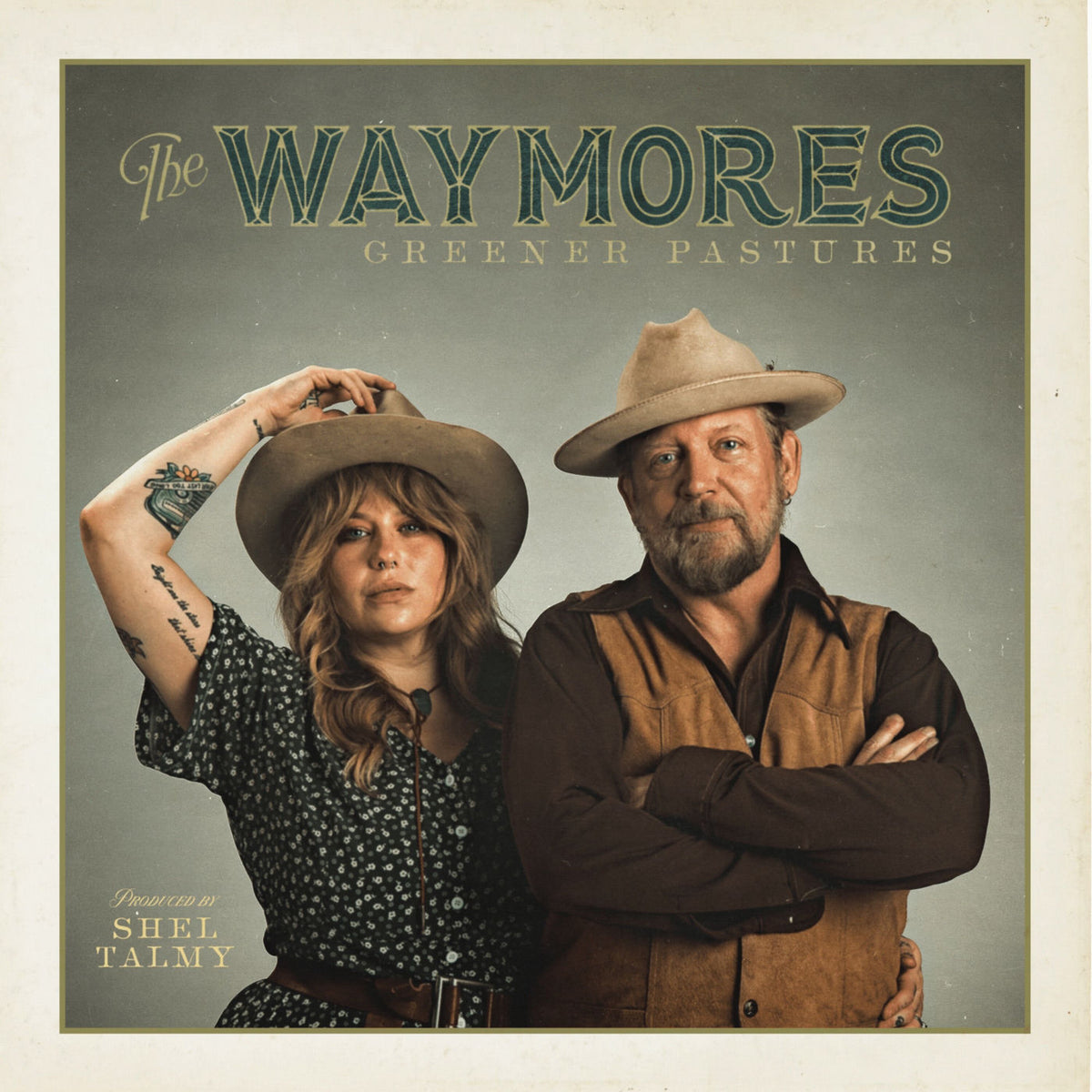 The Waymores – Greener Pastures vinyl record cover