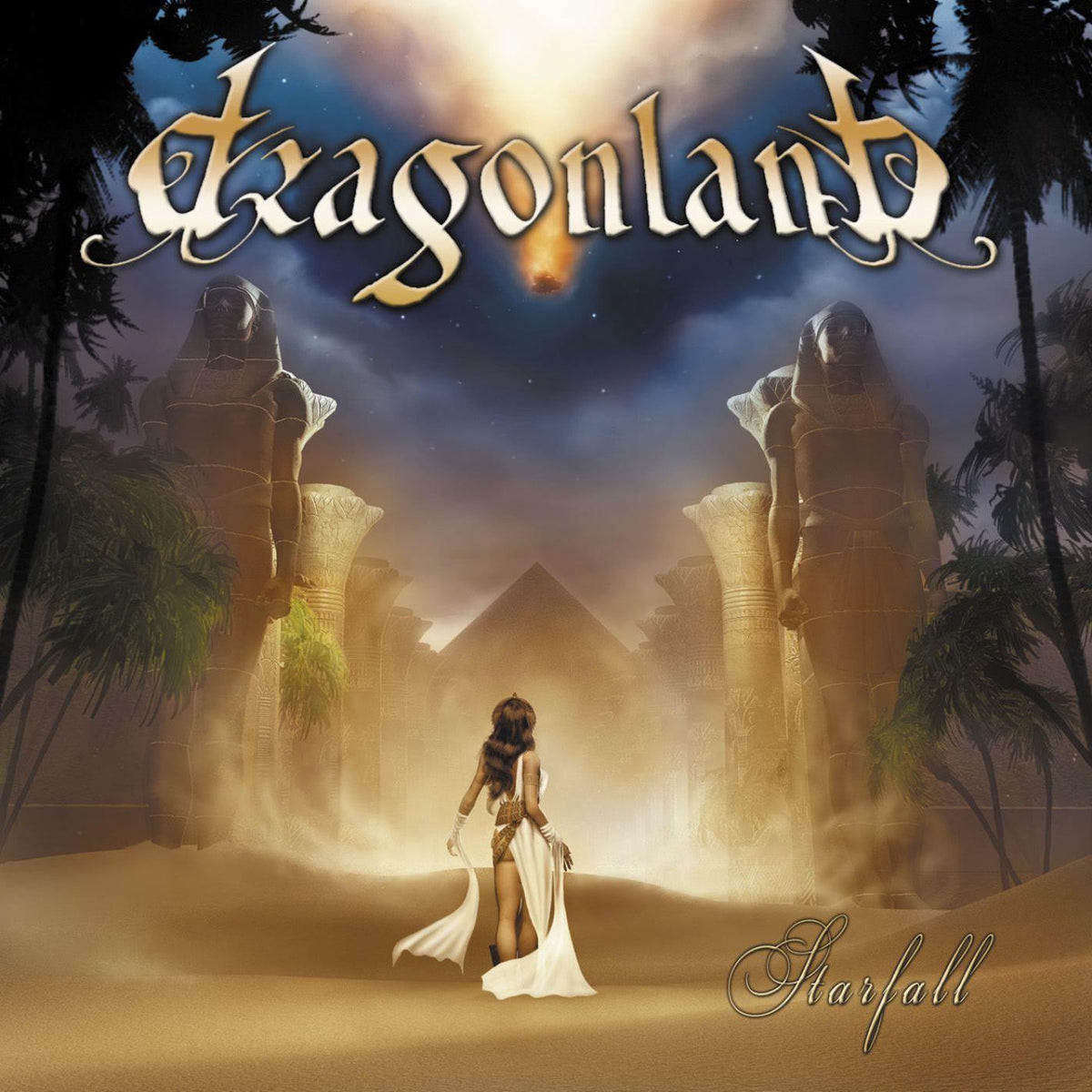 Dragonland – Starfall - Blue vinyl record cover